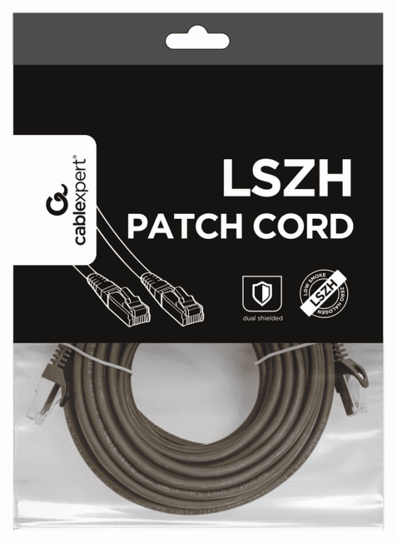 Gembird PP6A-LSZHCU-BK-10M cable de red Negro Cat6a S/FTP (S-STP)