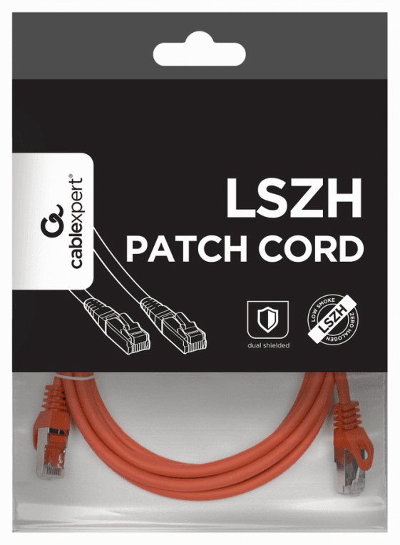 Gembird PP6A-LSZHCU-R-2M cable de red Rojo Cat6a S/FTP (S-STP)