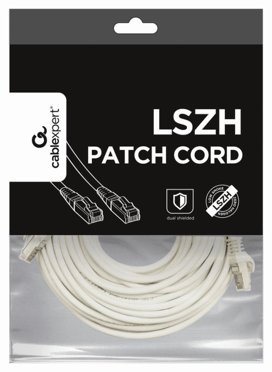 Gembird PP6A-LSZHCU-W-10M cable de red Blanco Cat6a S/FTP (S-STP)