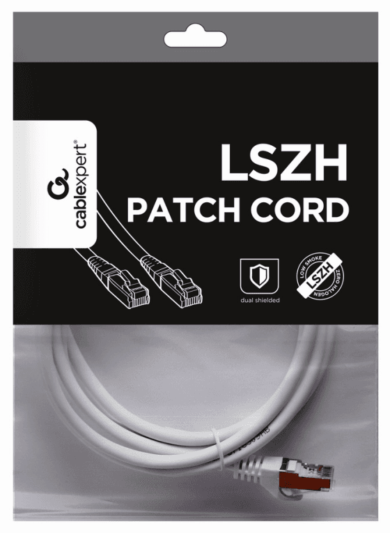 Gembird PP6A-LSZHCU-W-2M cable de red Blanco Cat6a S/FTP (S-STP)