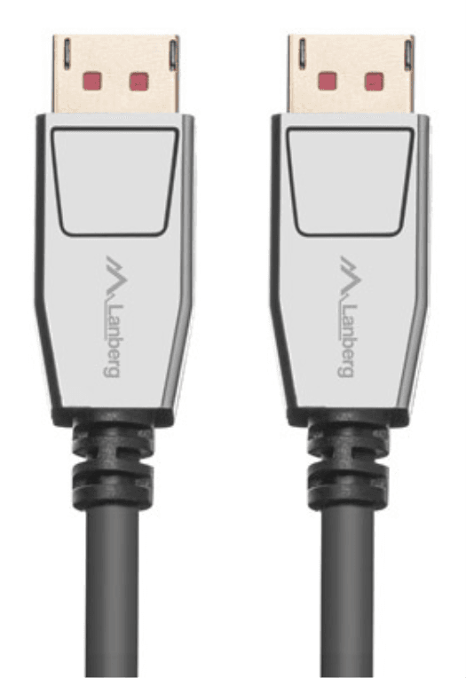 Lanberg CA-DPDP-20CU-0018-BK cable DisplayPort 1,8 m Negro, Plata