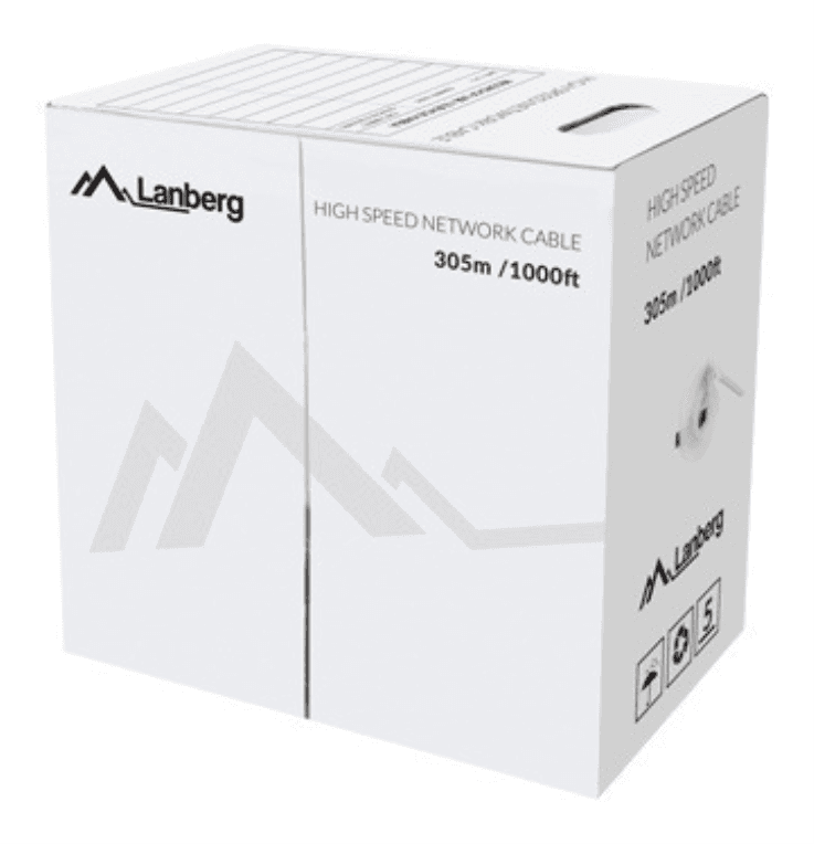 Lanberg LCU5-12CU-0305-B cable de red Azul 305 m Cat5e U/UTP (UTP)