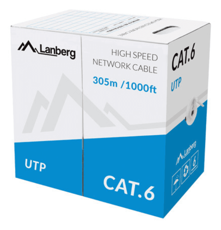 Lanberg LCU6-11CU-0305-S cable de red Gris 305 m Cat6 U/UTP (UTP)
