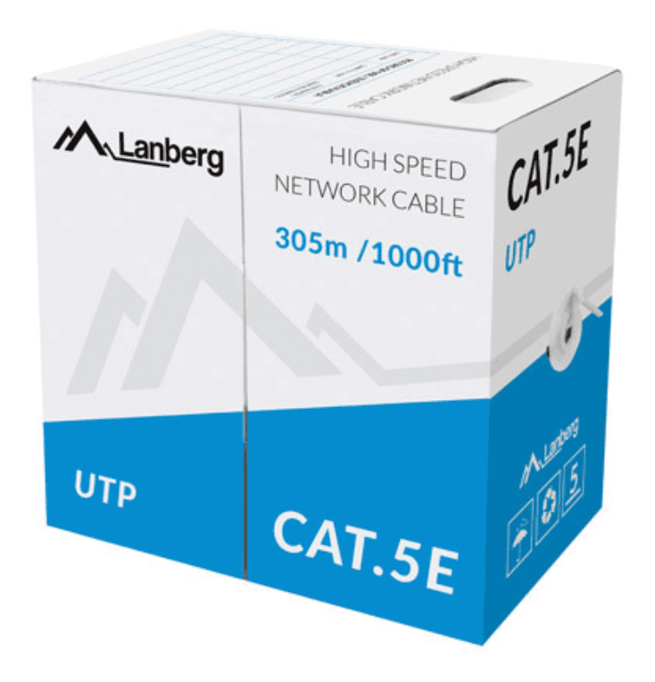 Lanberg LCU5-11CU-0305-S cable de red Gris 305 m Cat5e U/UTP (UTP)
