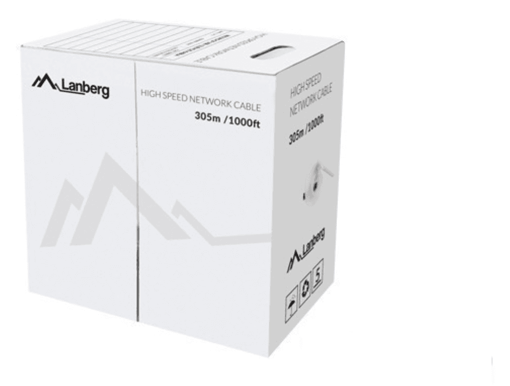 Lanberg LCU5-12CU-0305-G cable de red Verde 305 m Cat5e U/UTP (UTP)