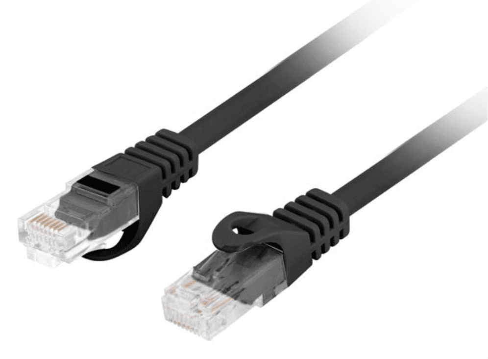 Lanberg PCU6-10CU-0200-BK cable de red Negro 2 m Cat6 U/UTP (UTP)