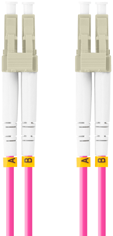 Lanberg FO-LULU-MD41-0050-VT Cable de fibra óptica e InfiniBand 5 m LC Violeta
