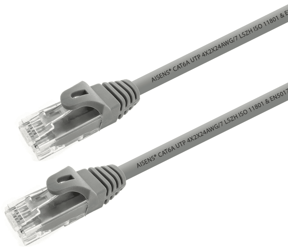 AISENS A145-0325 cable de red Gris 0,5 m Cat6a U/UTP (UTP)