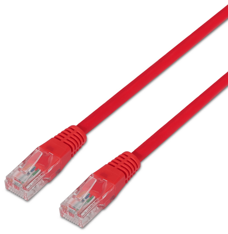 AISENS A135-0237 cable de red Rojo 0,5 m Cat6 U/UTP (UTP)