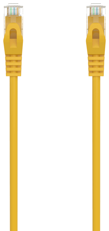 AISENS Cable de Red Latiguillo RJ45 LSZH Cat.6A 500 Mhz UTP AWG24, Amarillo, 3.0M