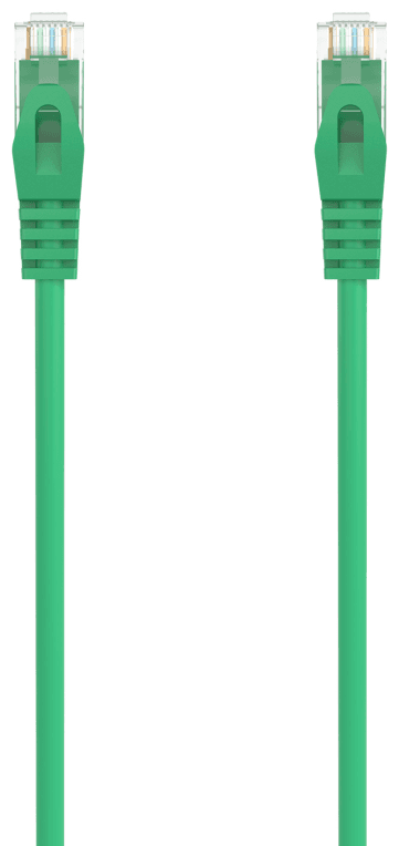 AISENS Cable de Red Latiguillo RJ45 LSZH Cat.6A 500 Mhz UTP AWG24, Verde, 1.5M