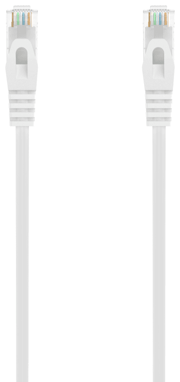 AISENS Cable de Red Latiguillo RJ45 LSZH Cat.6A 500 Mhz UTP AWG24, Blanco, 3.0M