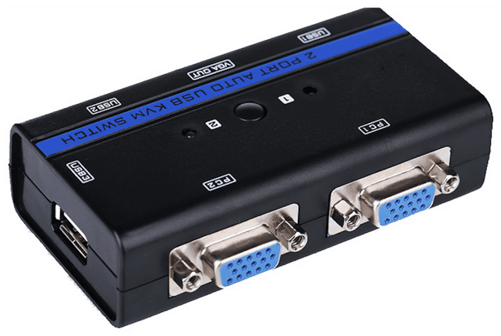 AISENS A111-0064 interruptor KVM Montaje en rack Negro