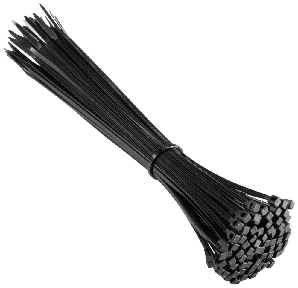 Ewent EW1564 presilla Brida de entrada paralela Nylon Negro 100 pieza(s)