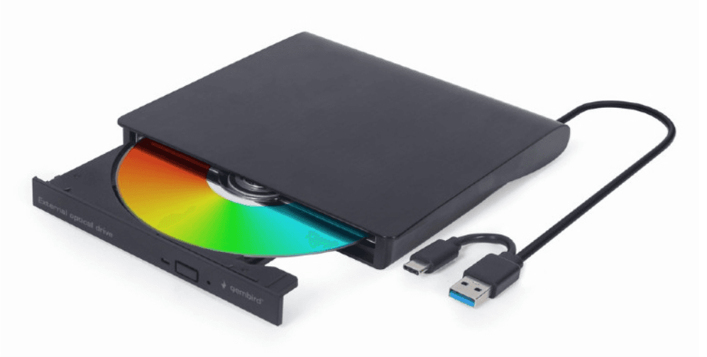 Gembird DVD-USB-031 unidad de disco óptico Interno DVD±RW Negro