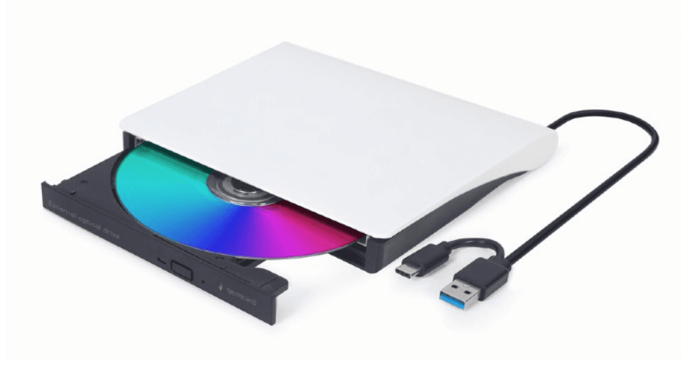 Gembird DVD-USB-031-BW unidad de disco óptico Interno DVD±RW Negro