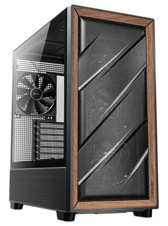 Antec 0-761345-10133-2 carcasa de ordenador Midi Tower Negro, Madera