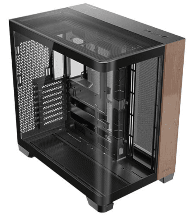 Antec C8 Curve Wood Full Tower Negro, Transparente, Madera