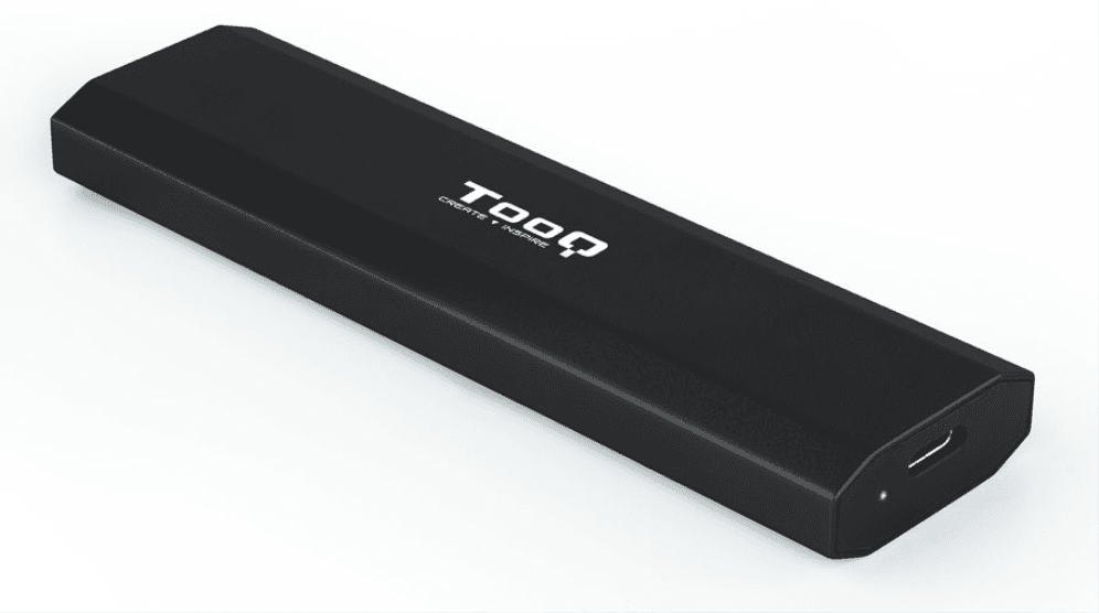 TooQ Shura Caja externa para unidad de estado sólido (SSD) Negro M.2