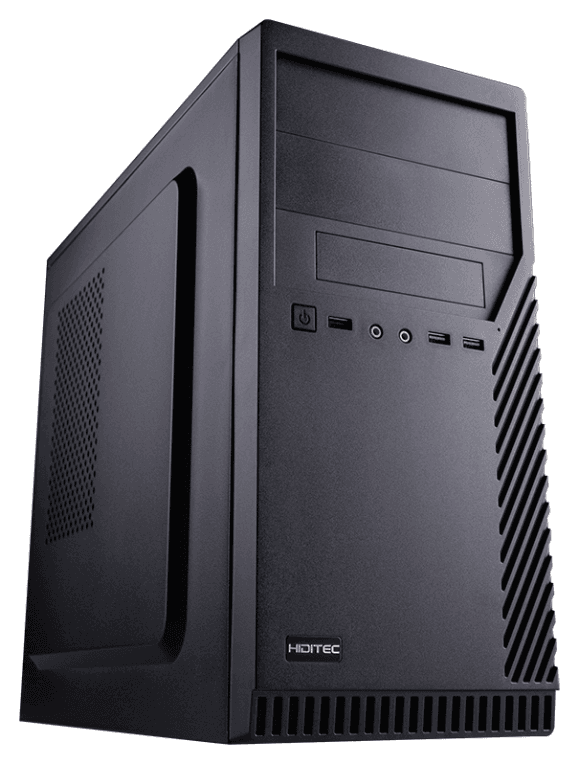 Hiditec CHA010012 carcasa de ordenador Micro Torre Negro