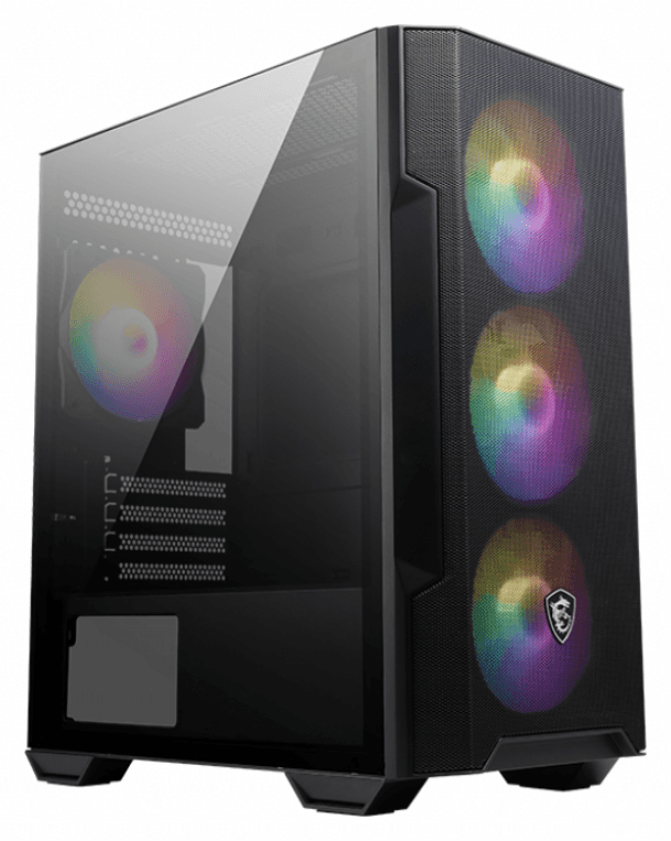 MSI MAG Forge M100R Midi Tower Negro, Transparente