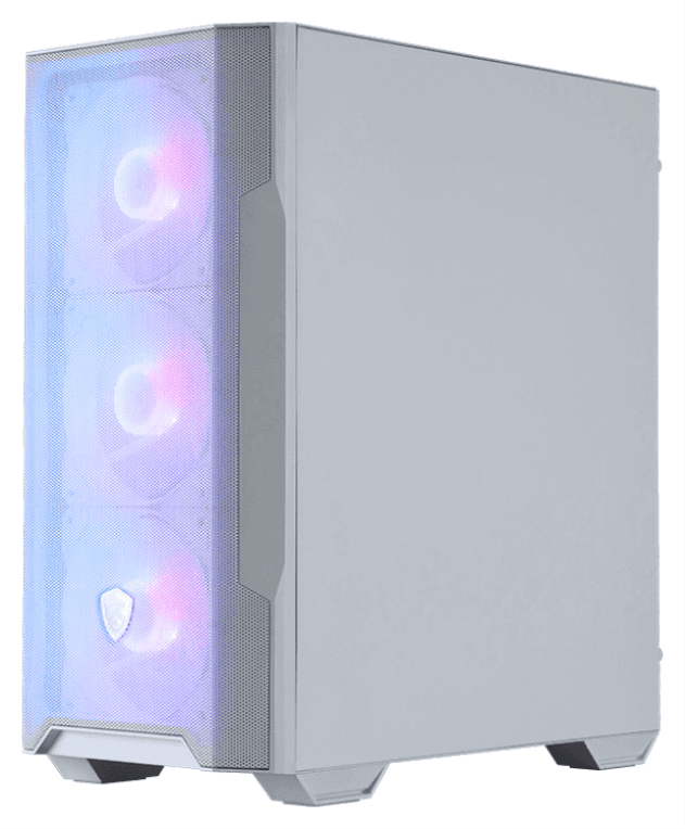 MSI MAG Forge M100R Midi Tower Transparente, Blanco