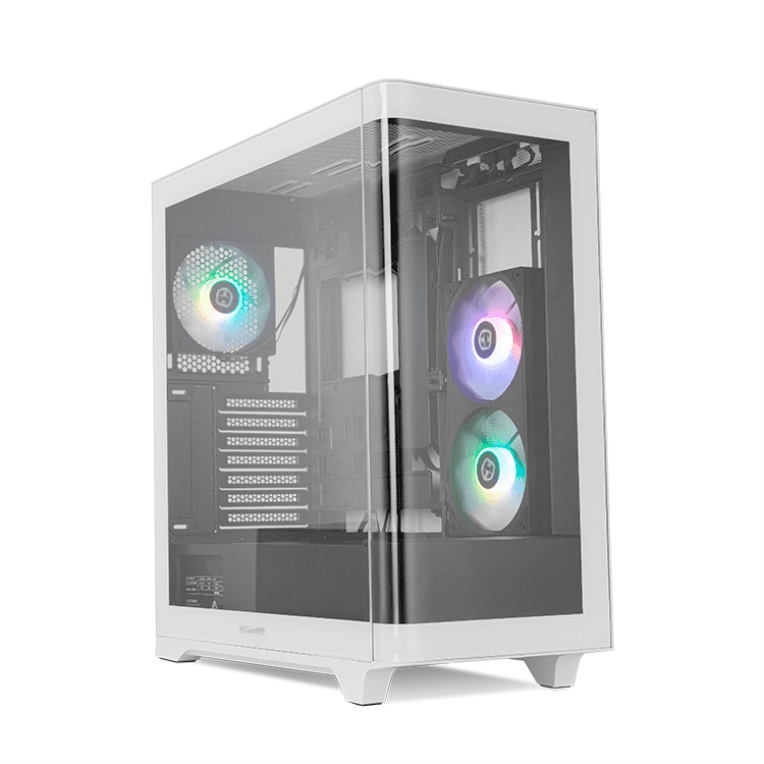 NOX Hummer ETHER Midi Tower Negro, Blanco