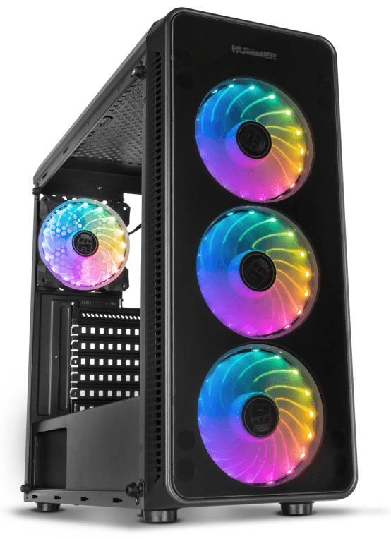 NOX Hummer TGM Midi Tower Negro