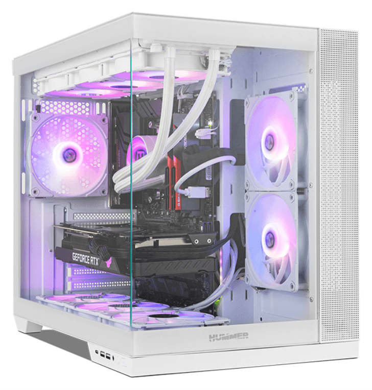 NOX Hummer Astra Neo White Midi Tower Blanco