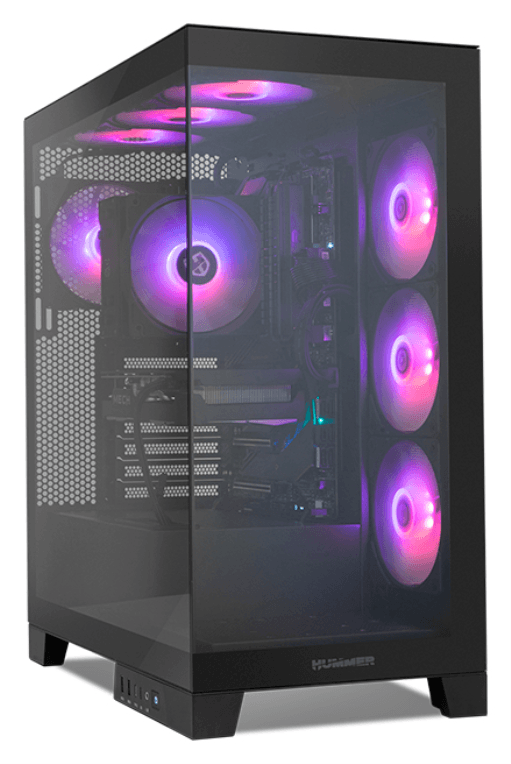 NOX Hummer Glock Black Midi Tower Negro