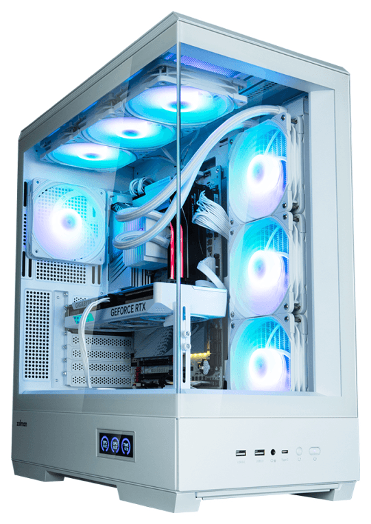 Zalman P50 DS White Midi Tower Blanco