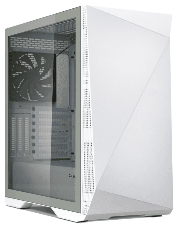 Zalman Z9 Iceberg ATX Mid Tower PC Case, White fan Midi Tower Blanco