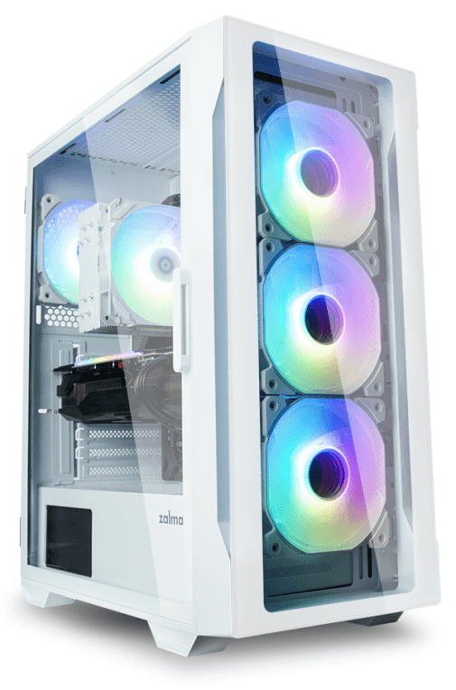 Zalman I3 NEO TG WHITE carcasa de ordenador Midi Tower Blanco