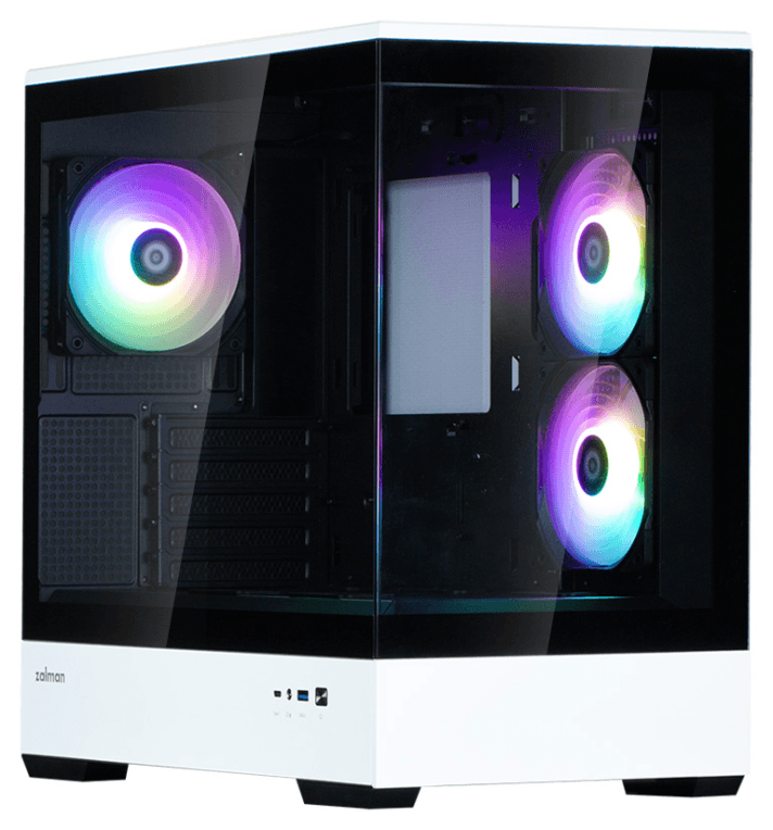 Zalman P30 BW carcasa de ordenador Mini Tower Negro