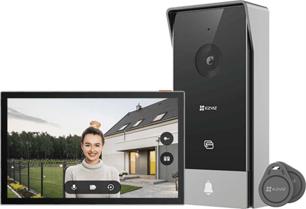 EZVIZ HP5 sistema de intercomunicación de video 17,8 cm (7") Negro, Plata