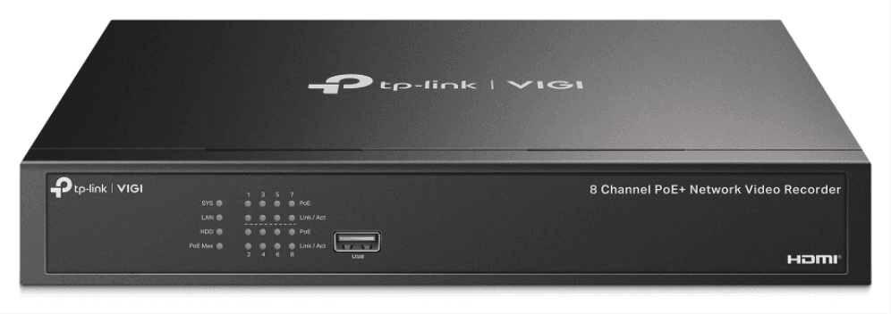 TP-Link VIGI NVR1008H-8P Negro