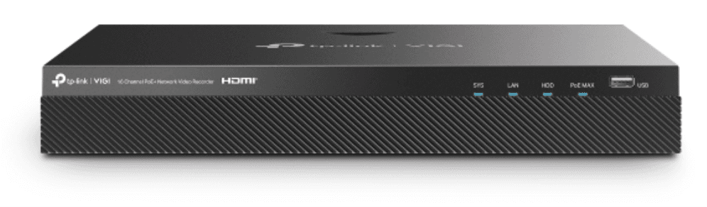 TP-Link VIGI NVR2016H-16MP Grabadore de vídeo en red (NVR) Negro