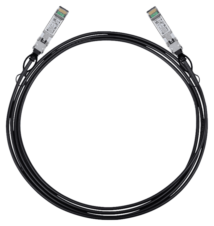 TP-Link Omada SM5220-3M Cable de fibra óptica e InfiniBand SFP+ DAC Negro