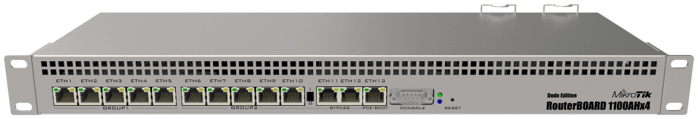 Mikrotik 1100Dx4 DudeEdition router Aluminio