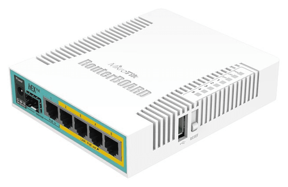 Mikrotik hEX PoE router Blanco