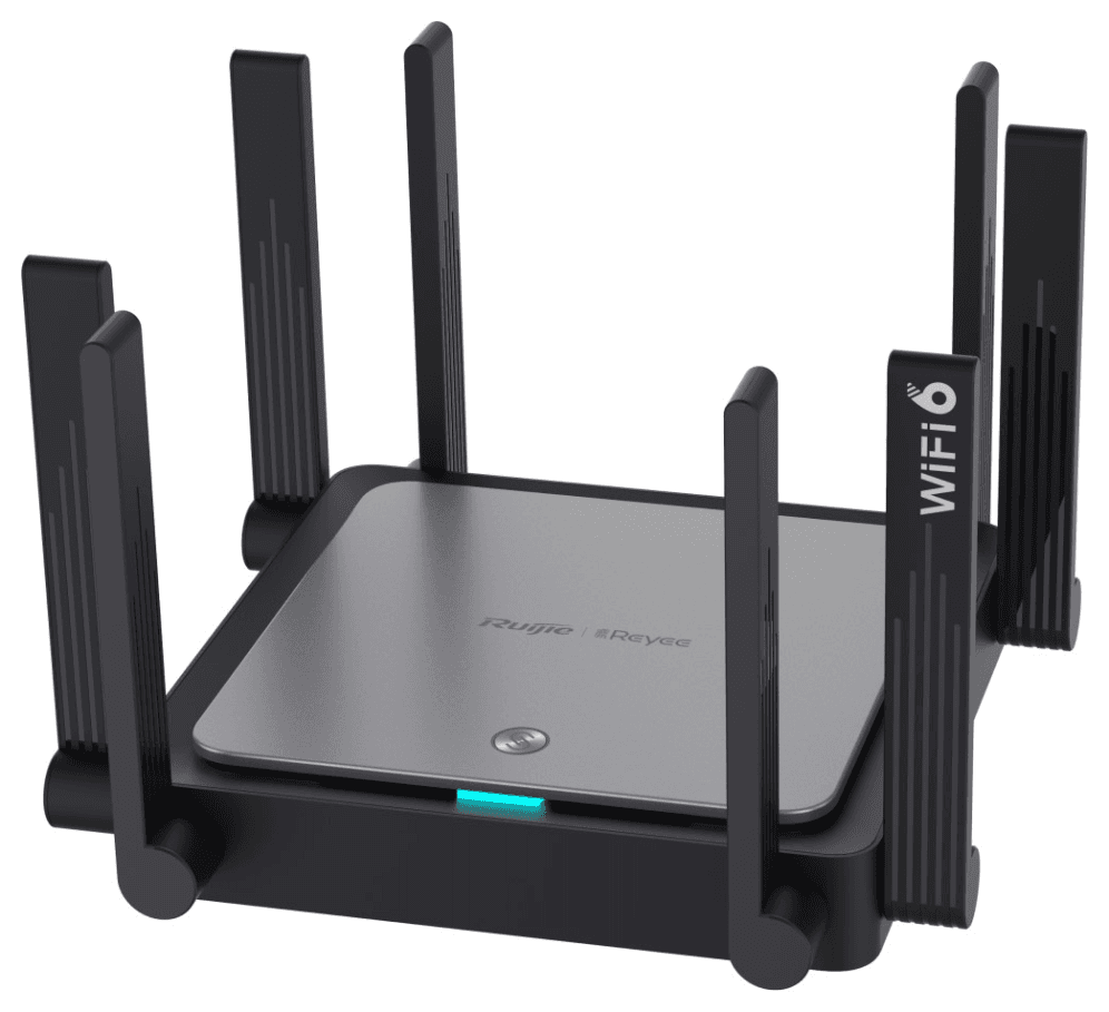Ruijie Networks RG-EW3200GX PRO router inalámbrico Gigabit Ethernet Doble banda (2,4 GHz / 5 GHz) Negro