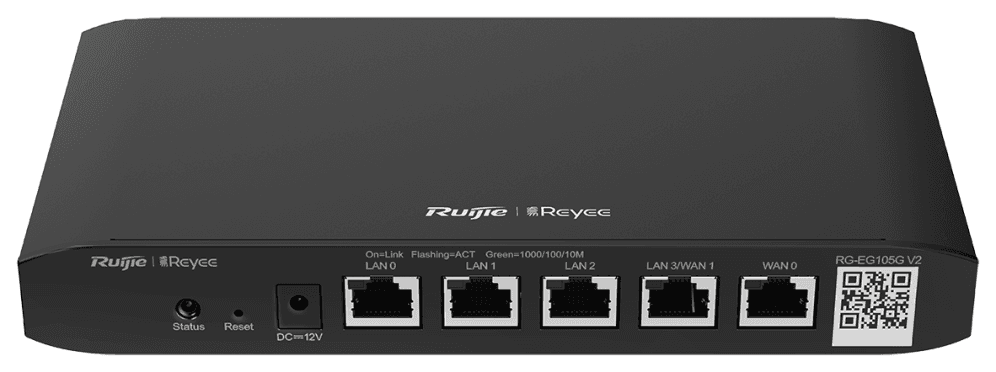 Ruijie Networks RG-EG105G-V2 router Gigabit Ethernet Negro