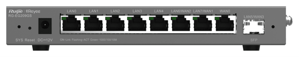Ruijie Networks RG-EG209GS router Gigabit Ethernet Gris