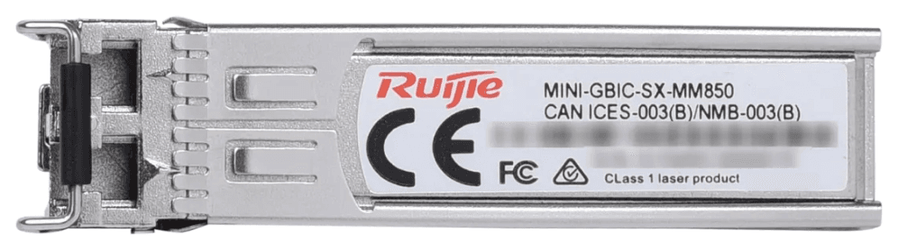 Ruijie Networks RG-MINI-GBIC-SXMM850 red modulo transceptor Fibra óptica 1000 Mbit/s SFP 850 nm