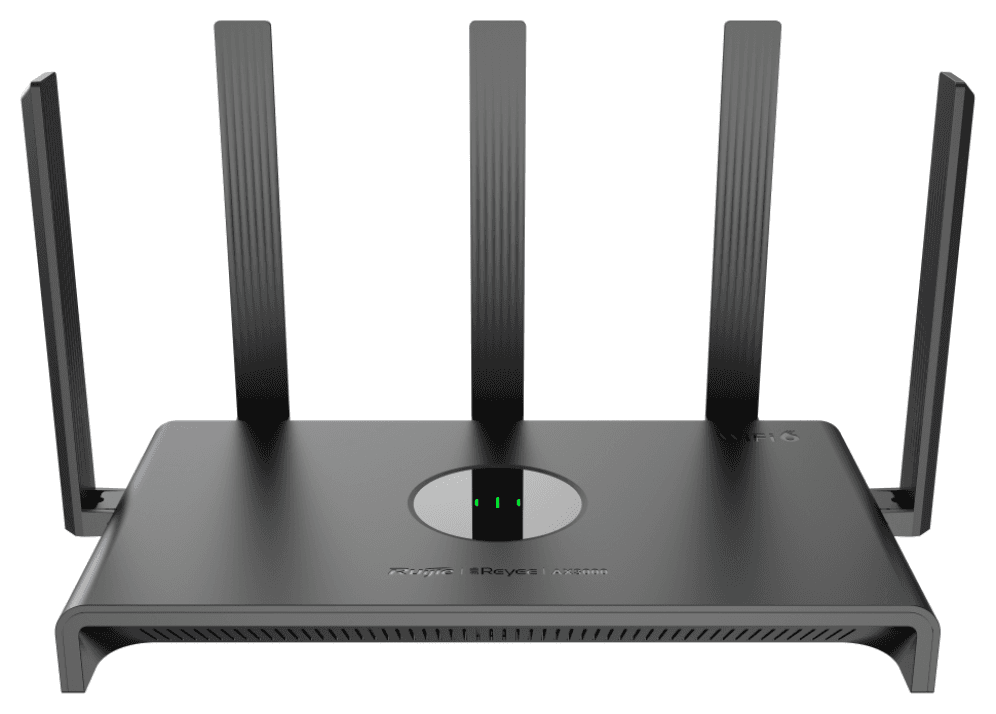 Ruijie Networks RG-EW3000GX PRO router inalámbrico Gigabit Ethernet Doble banda (2,4 GHz / 5 GHz) Negro
