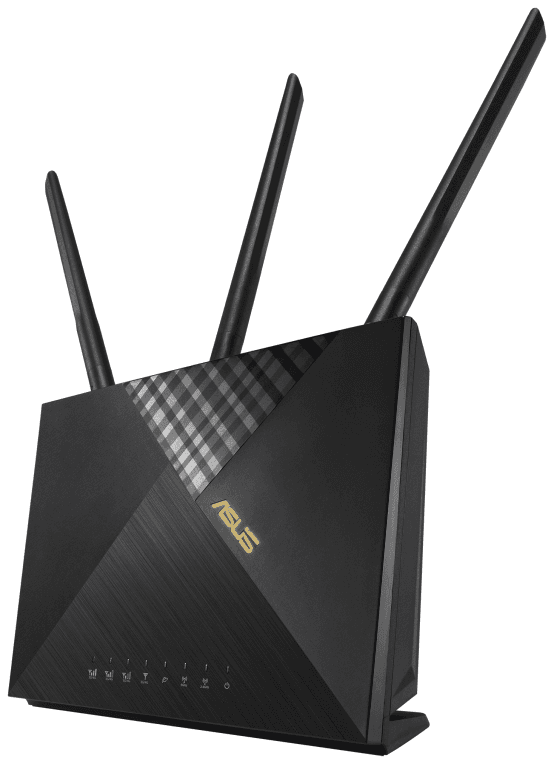 ASUS 4G-AX56 router inalámbrico Gigabit Ethernet Doble banda (2,4 GHz / 5 GHz) Negro