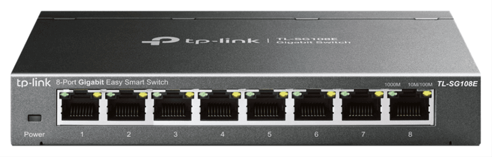 TP-Link TL-SG108E Gestionado L2 Gigabit Ethernet (10/100/1000) Negro