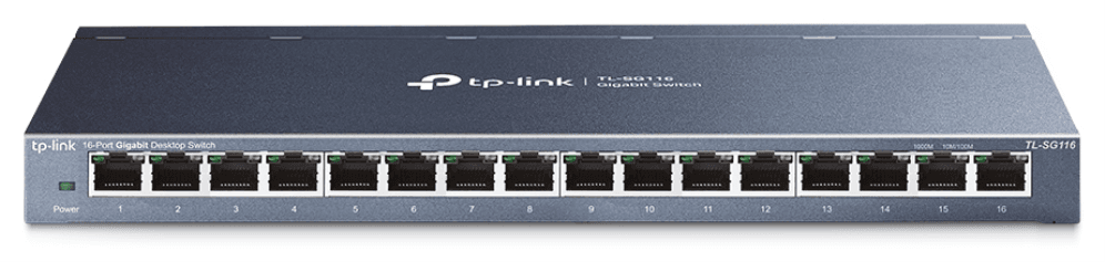 TP-Link TL-SG116 No administrado Gigabit Ethernet (10/100/1000) Negro