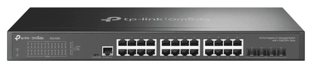 TP-Link Omada SG3428X switch Gestionado L2+/L3 Gigabit Ethernet (10/100/1000) 1U Negro