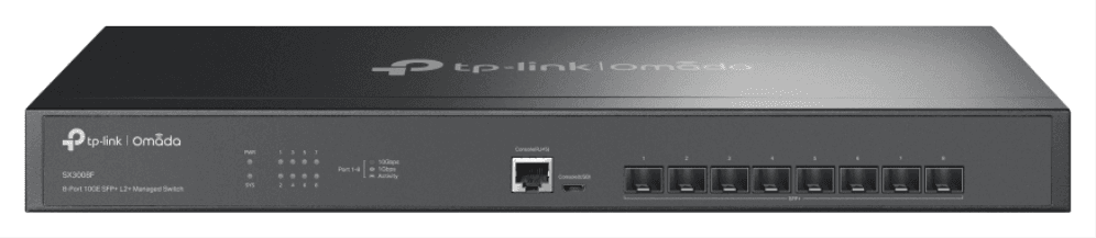 TP-Link Omada SX3008F switch Gestionado L2/L3 Negro